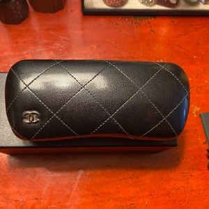 Chanel eyeglass case plus box